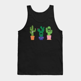 Cute cactus trio lineup Tank Top